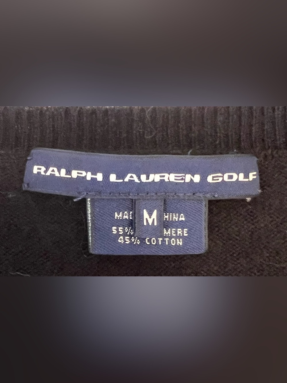 Women’s Ralph Lauren Golf Cashmere Cotton Argyle V-Neck Sweater Medium Preppy - Picture 4 of 9